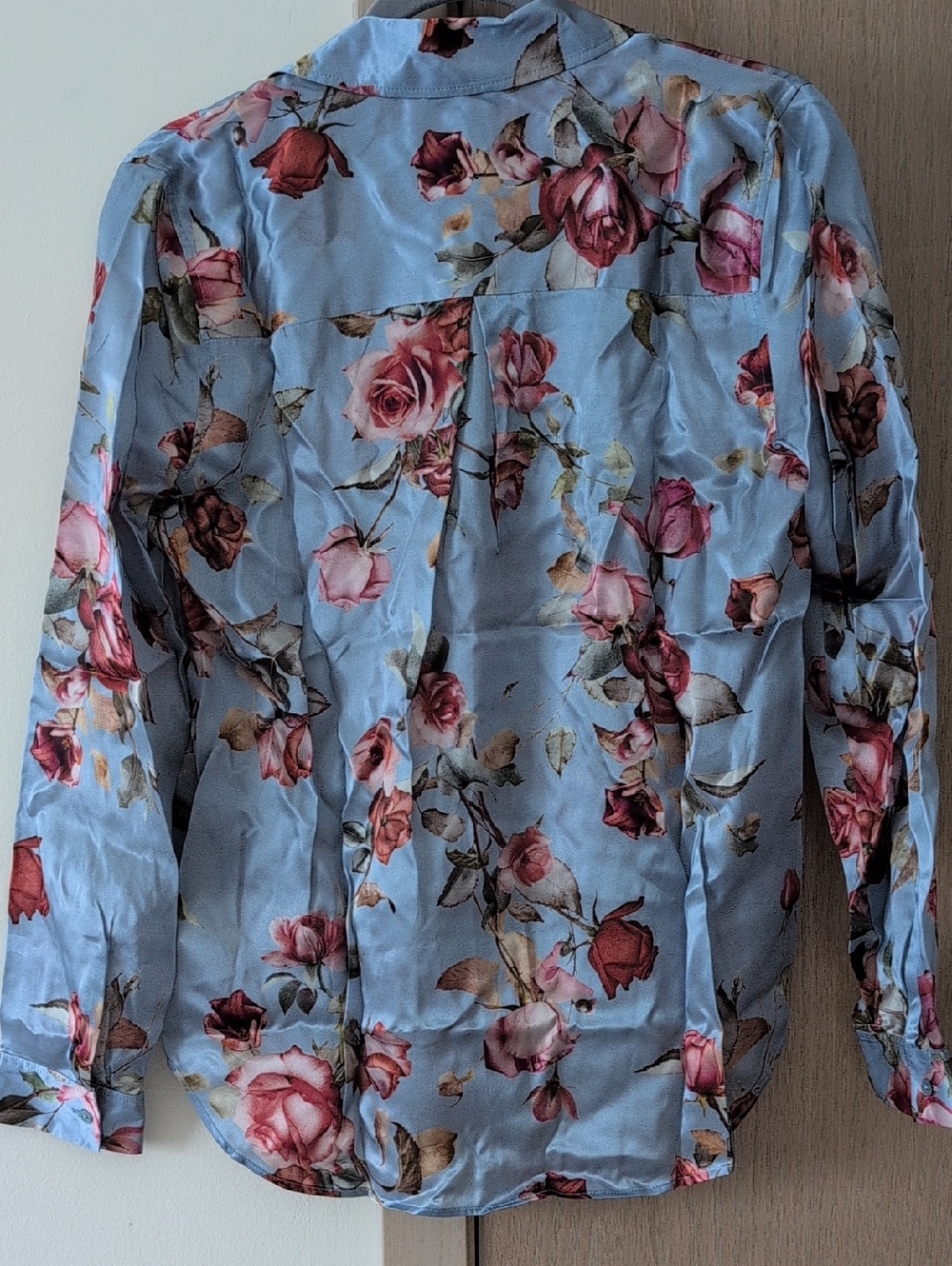 L'AGENCE Silk Tyler Shirt - SIZE S | Summer Floral Office Style - Picture 14 of 15
